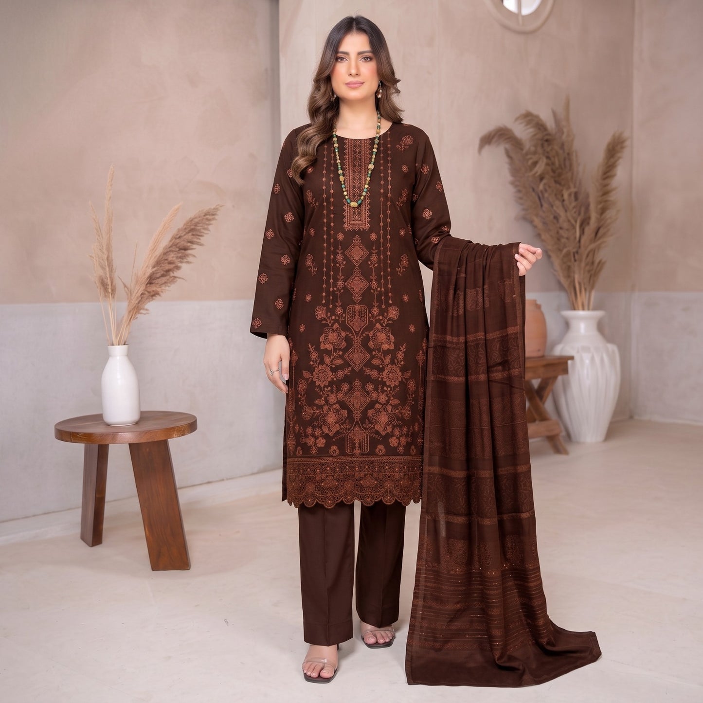 Meraki Fashion Vol 526 Peach Wool Dhank (F02)