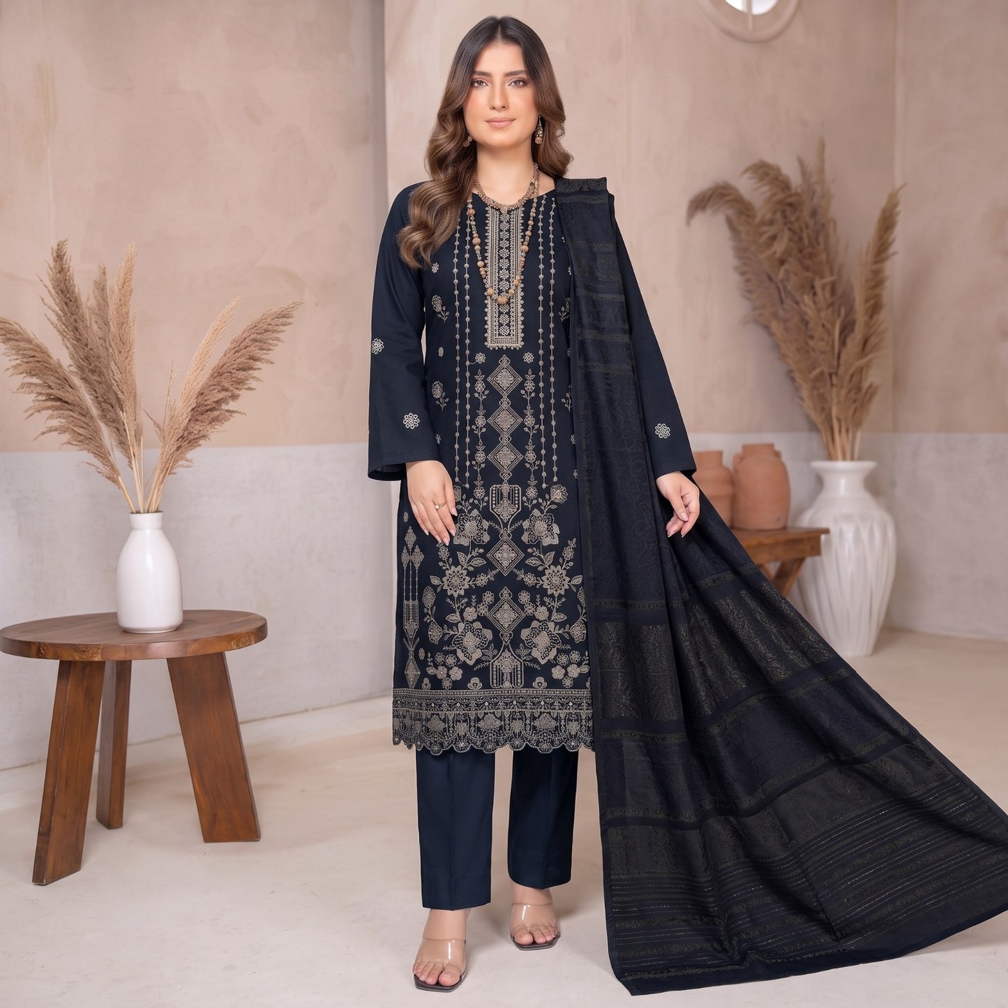 Meraki Fashion Vol 526 Peach Wool Dhank (F03)