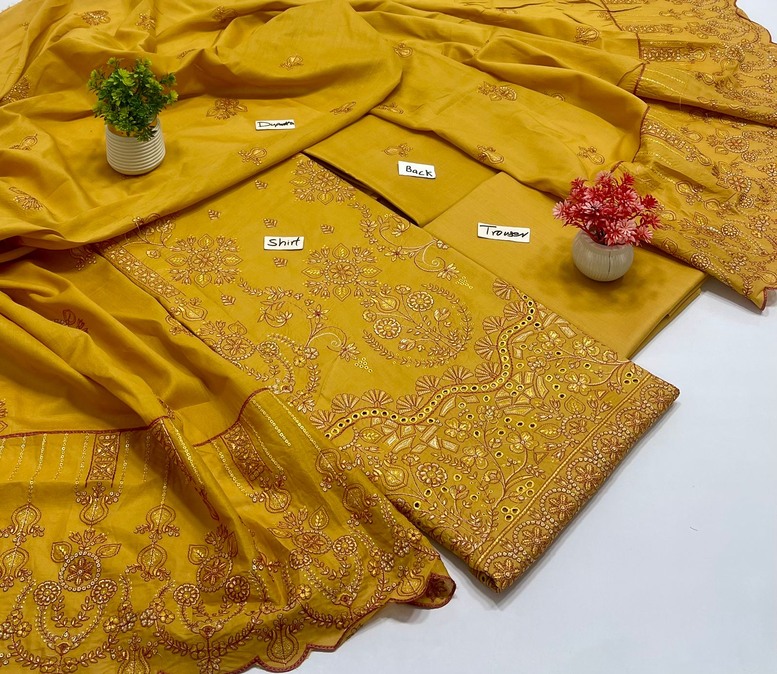 Meraki Fashion Vol 465 Luxury Embroidery Pallu Dupatta ( 01A)