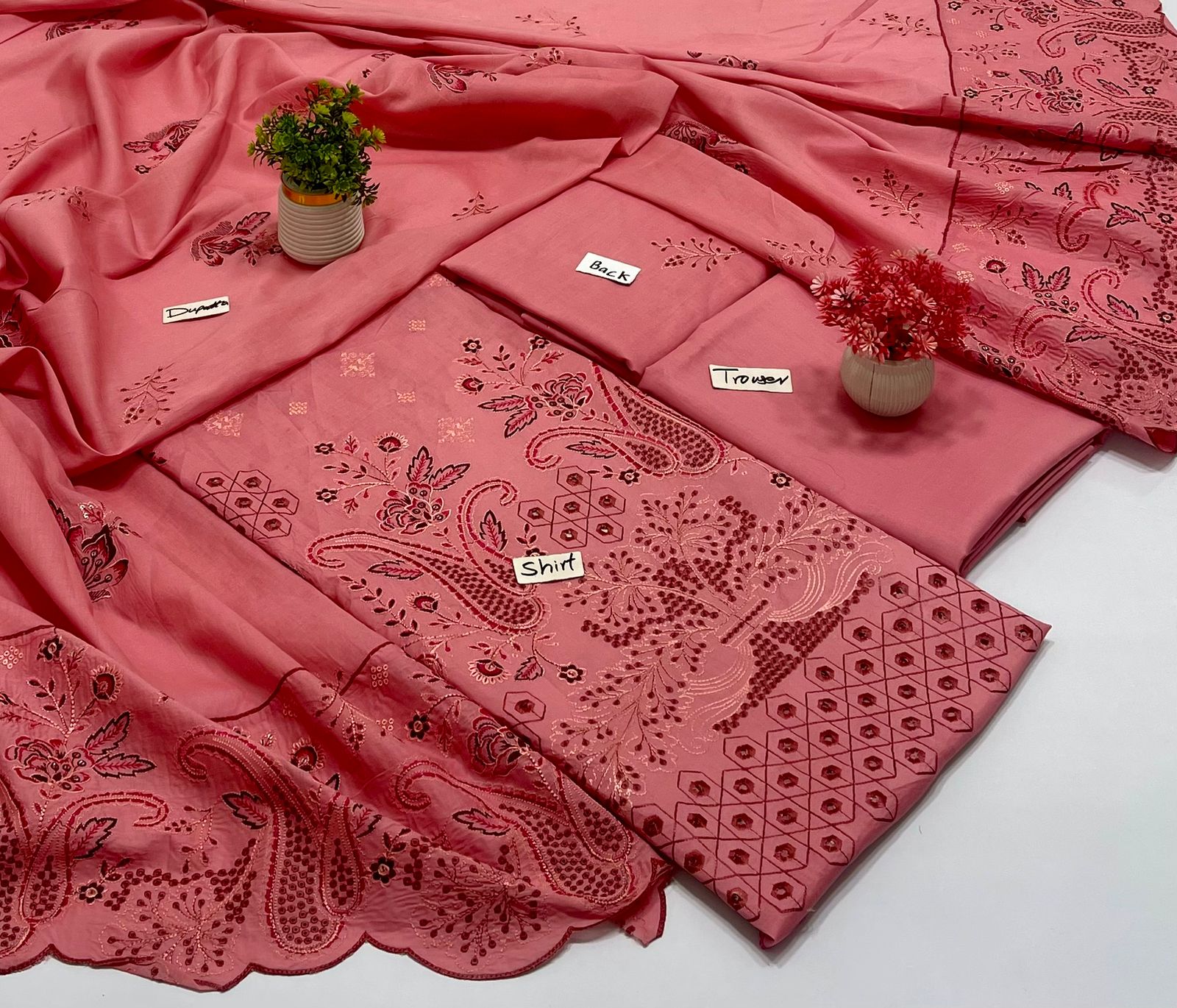 Meraki Fashion Vol 465 Luxury Embroidery Pallu Dupatta ( 01A)