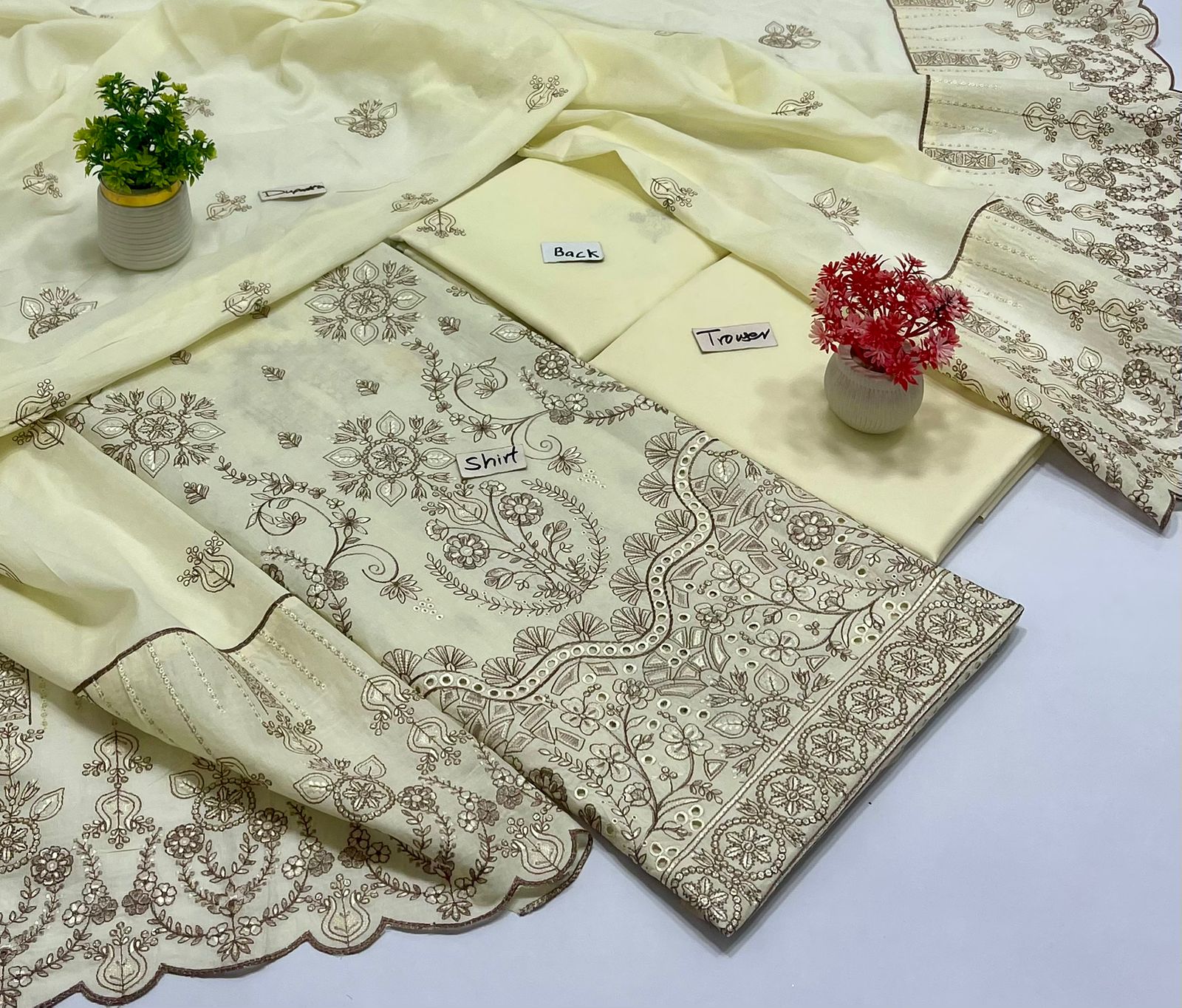 Meraki Fashion Vol 465 Luxury Embroidery Pallu Dupatta ( 06A)