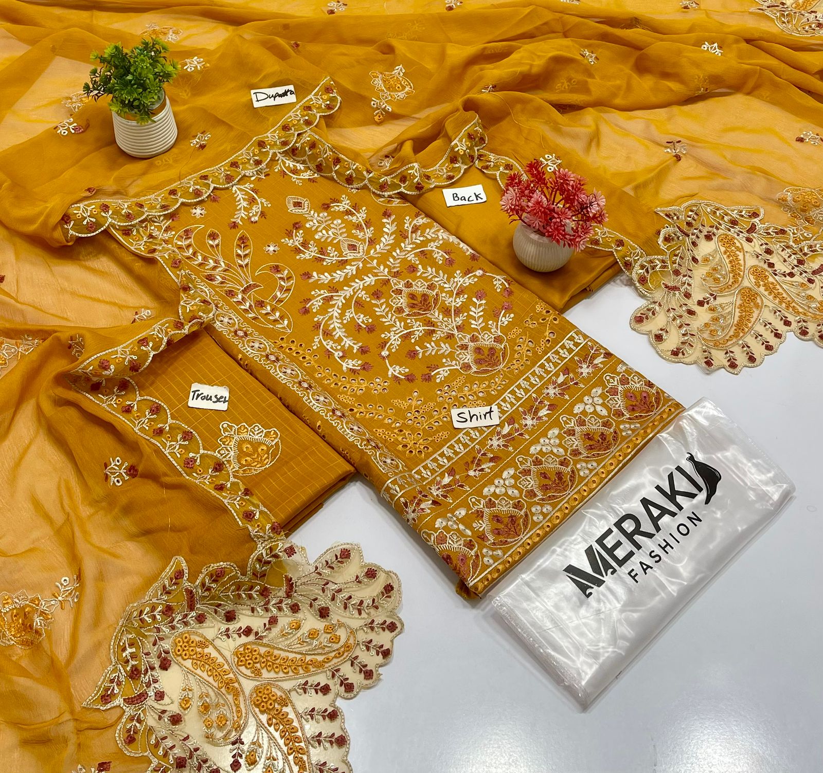 Meraki Fashion Vol 469 Double Head Heavy Emb Lawn (02A )