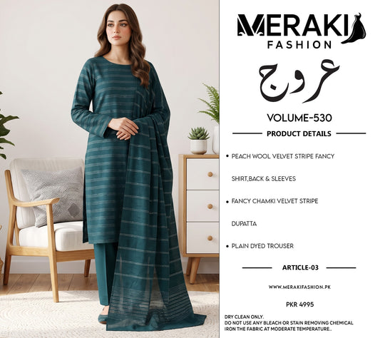 MERAKI FASHION VOL 530 VALVET STRIPS (P03)