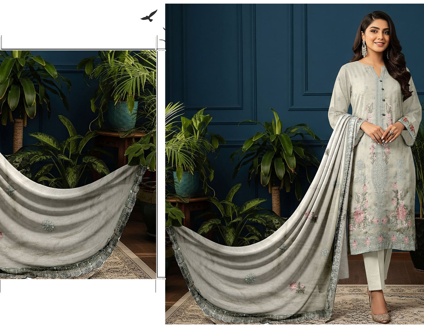 MERAKI FASHION VOL 514  LUXURY 3PC  KARANDI