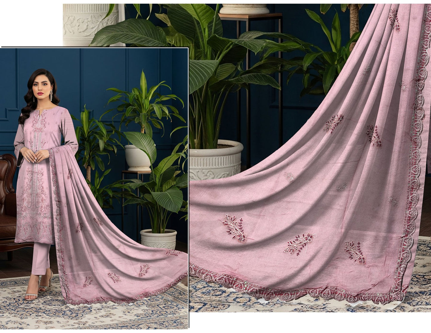 MERAKI FASHION VOL 514  LUXURY 3PC  KARANDI (A05)