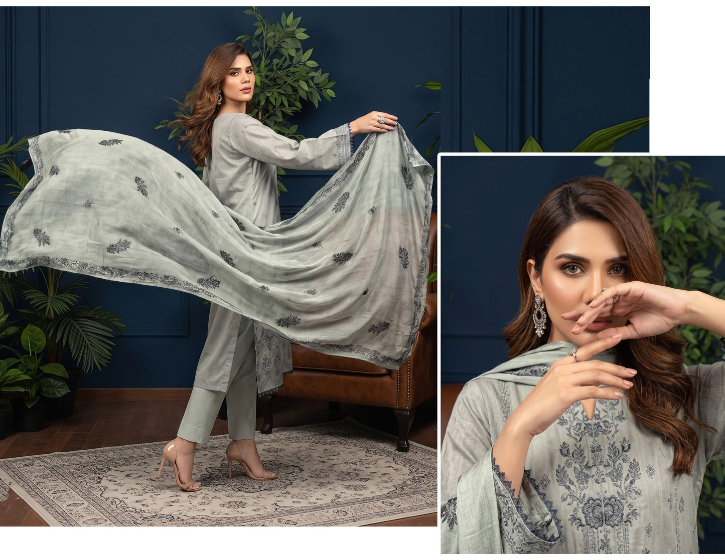 MERAKI FASHION VOL 514  LUXURY 3PC  KARANDI