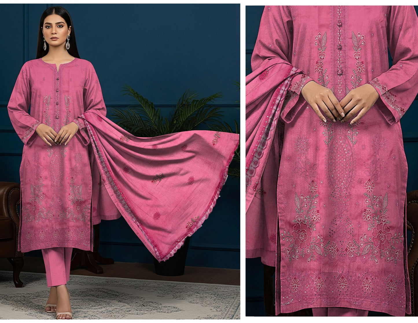 MERAKI FASHION VOL 514  LUXURY 3PC  KARANDI